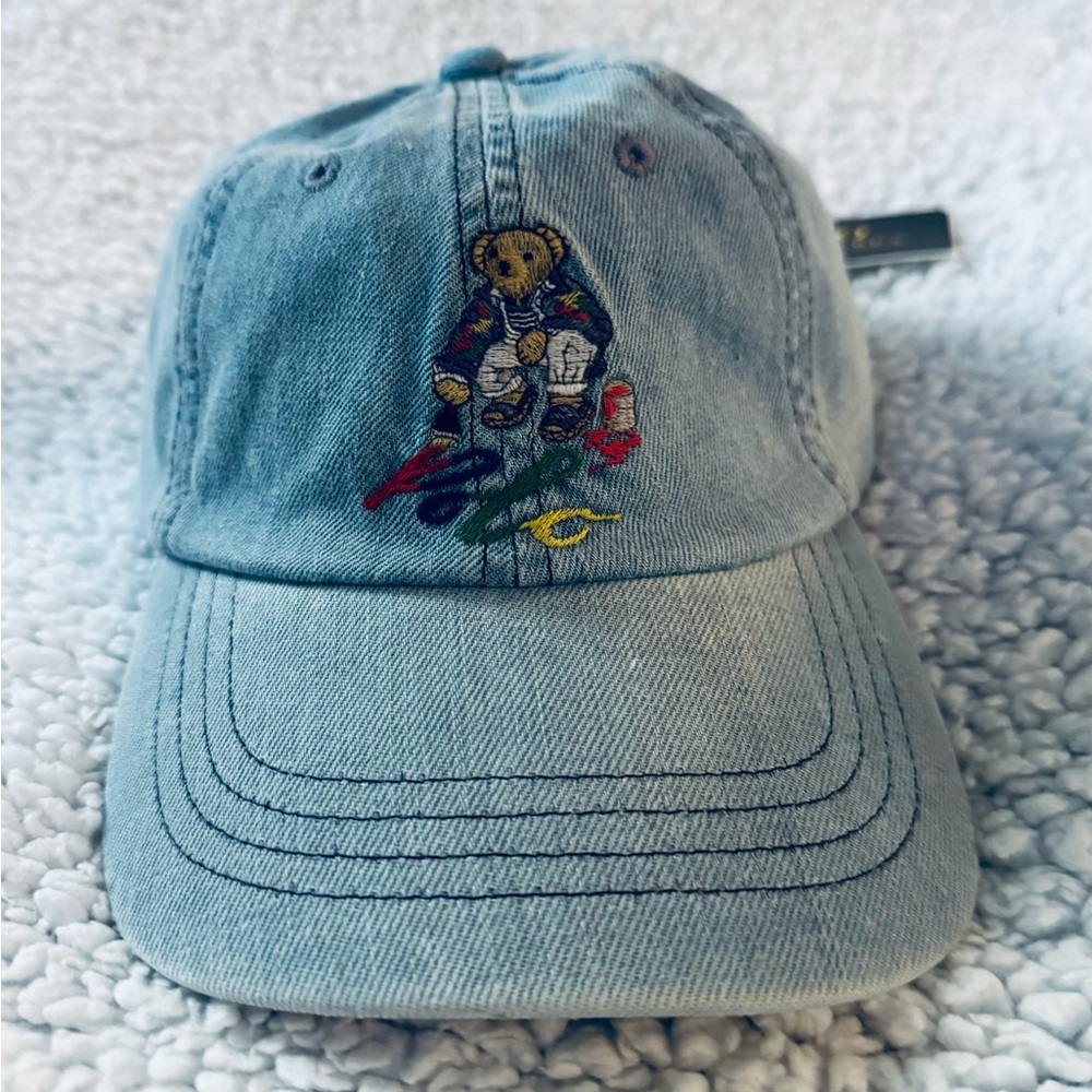 Polo Ralph Lauren Bear Denim Ball Hat